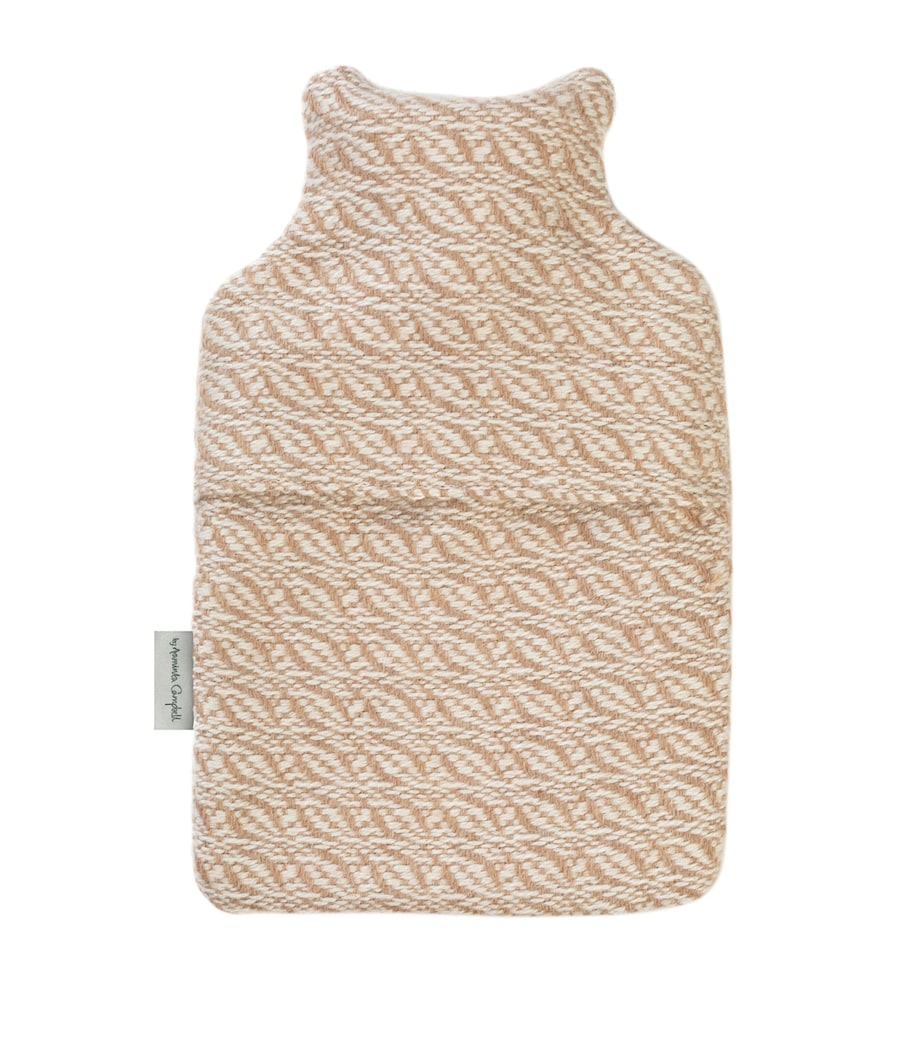 Araminta Campbell Small Alpaca-Blend Hot Water Bottle Caramel Image 5