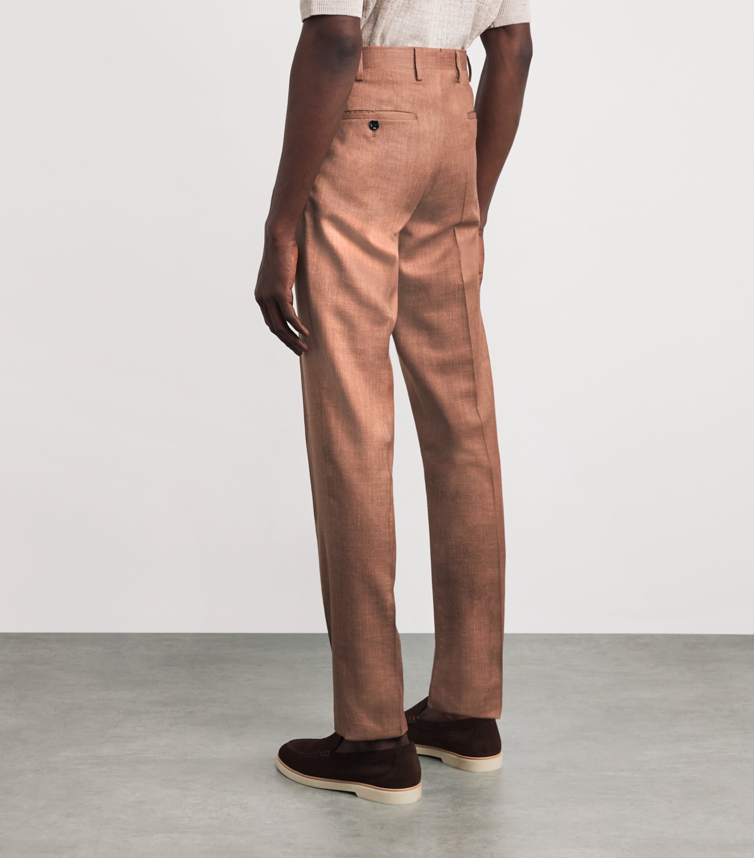 Cotton-Blend Paris Trousers 430 BROWN Image 4