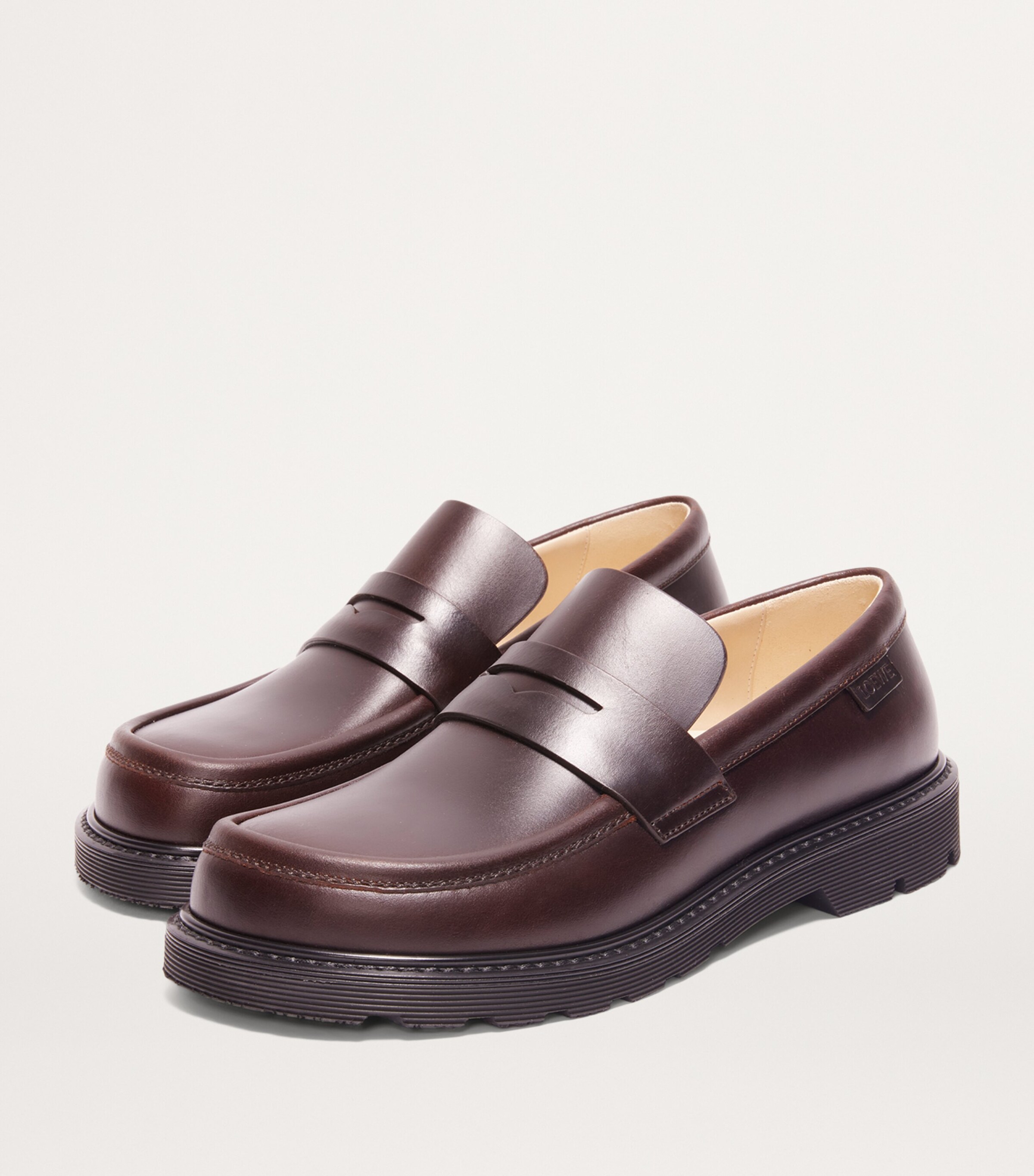 LOEWE Leather Blaze Loafers | Harrods US