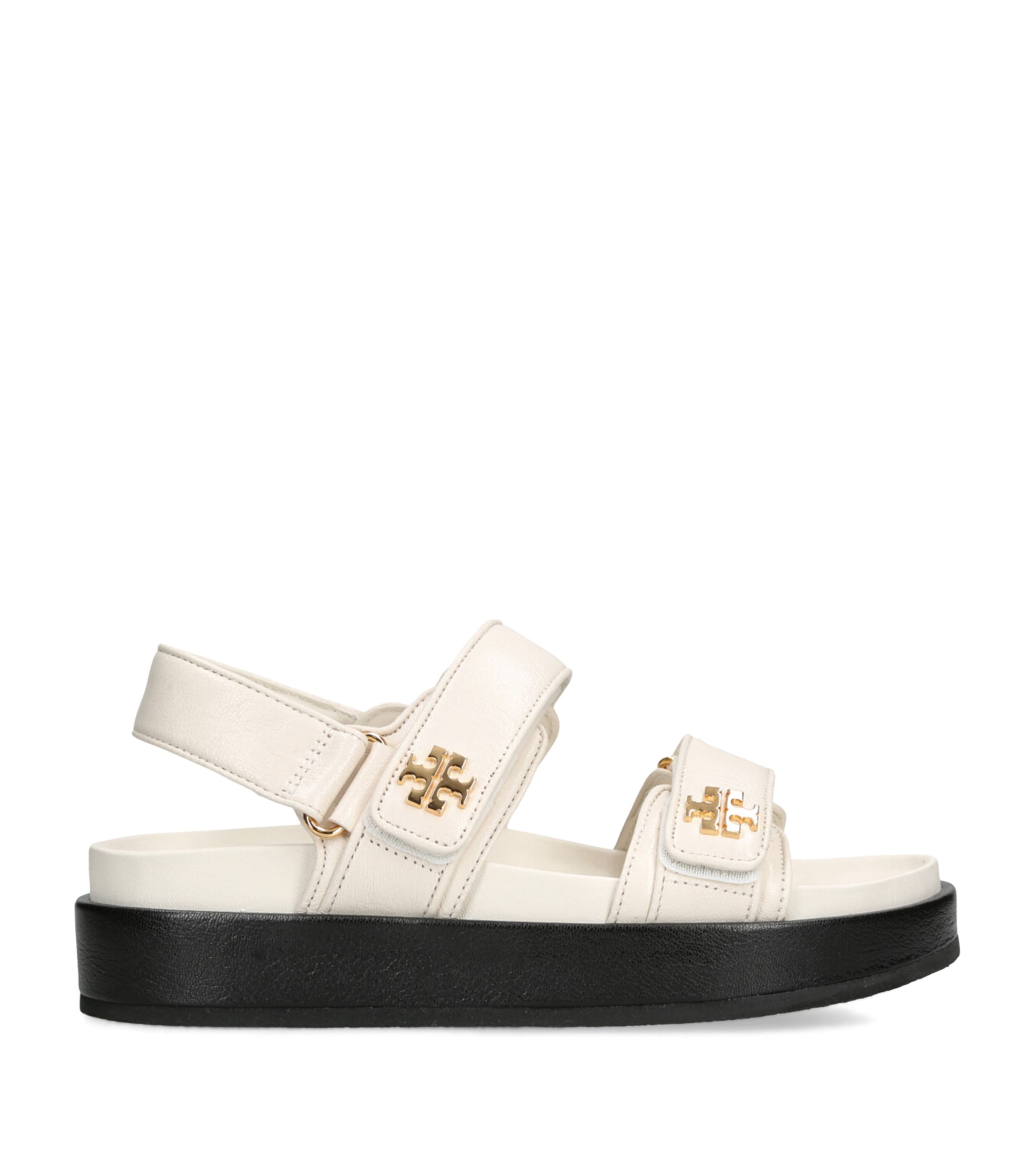 Shop Tory Burch Leather Kira Sandals In White