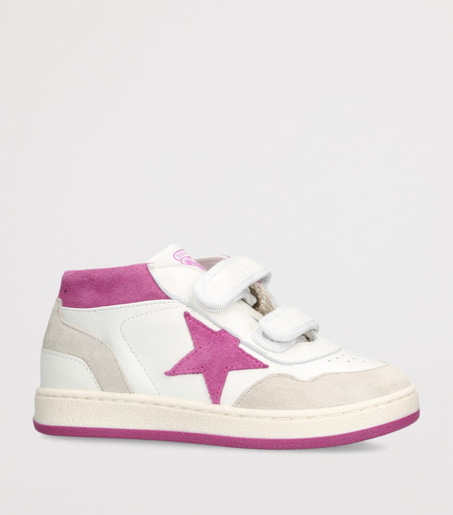 Golden Goose Leather June Sneakers Pink Image 3