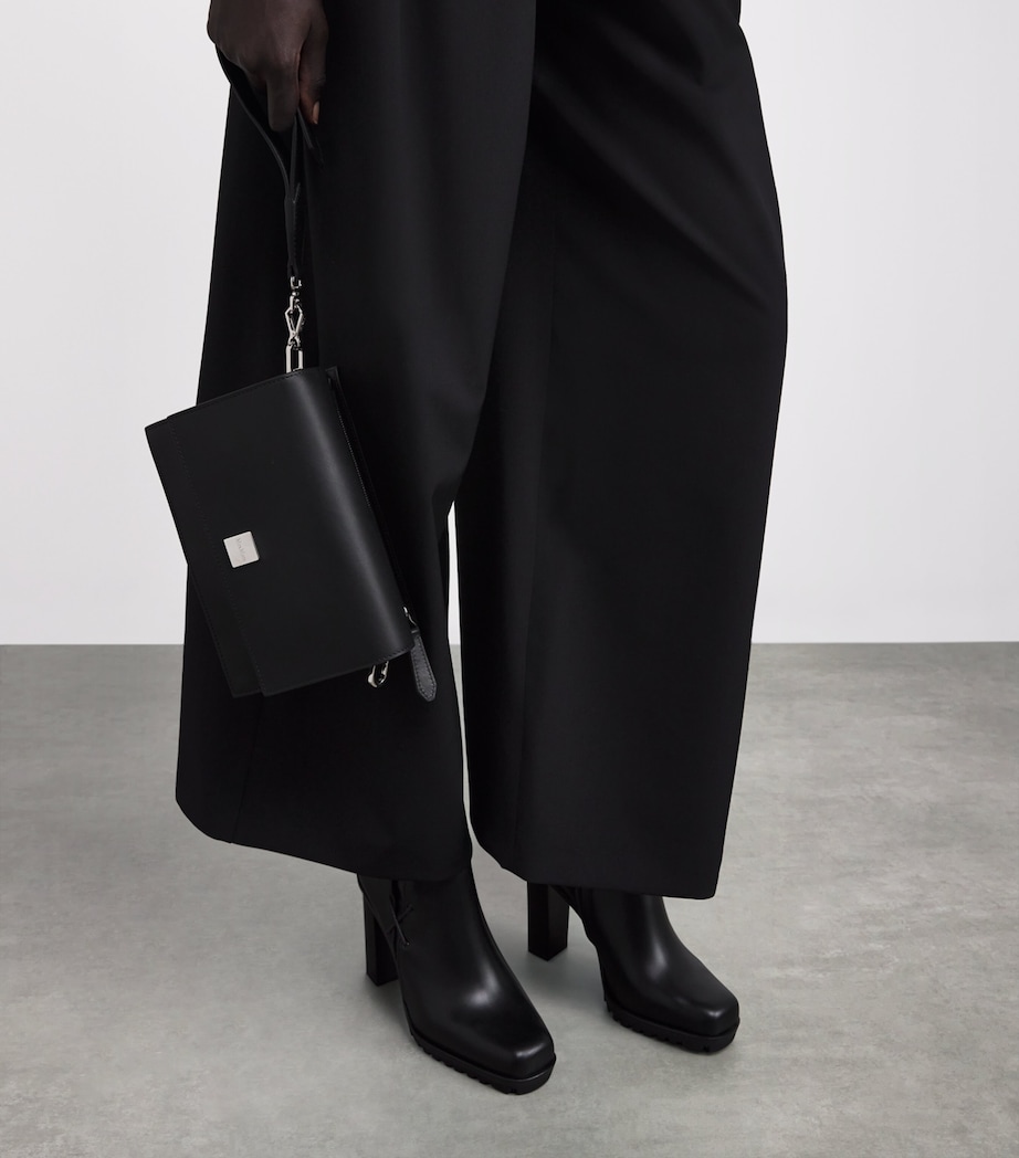 Leather Cross-Body Bag BLACK Image 2