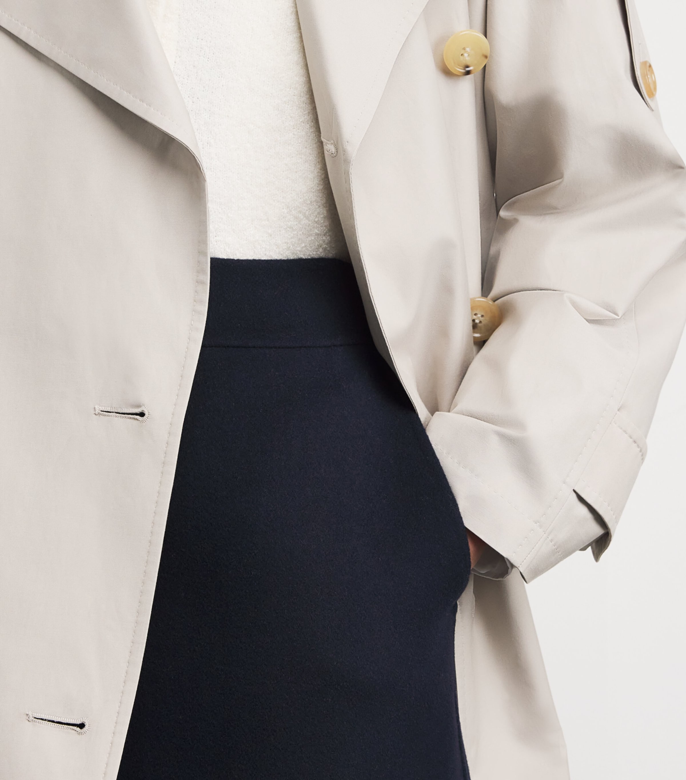 Virgin Wool Mini Skirt MIDNIGHTBLUE Image 6