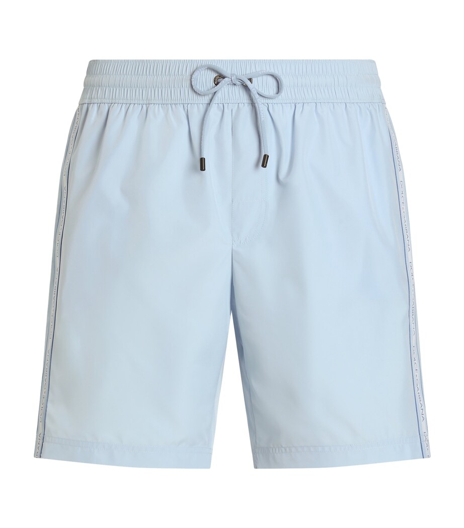 Dolce&Gabbana Mens Mid-Length Swim Shorts Light Blue Lig Image 1