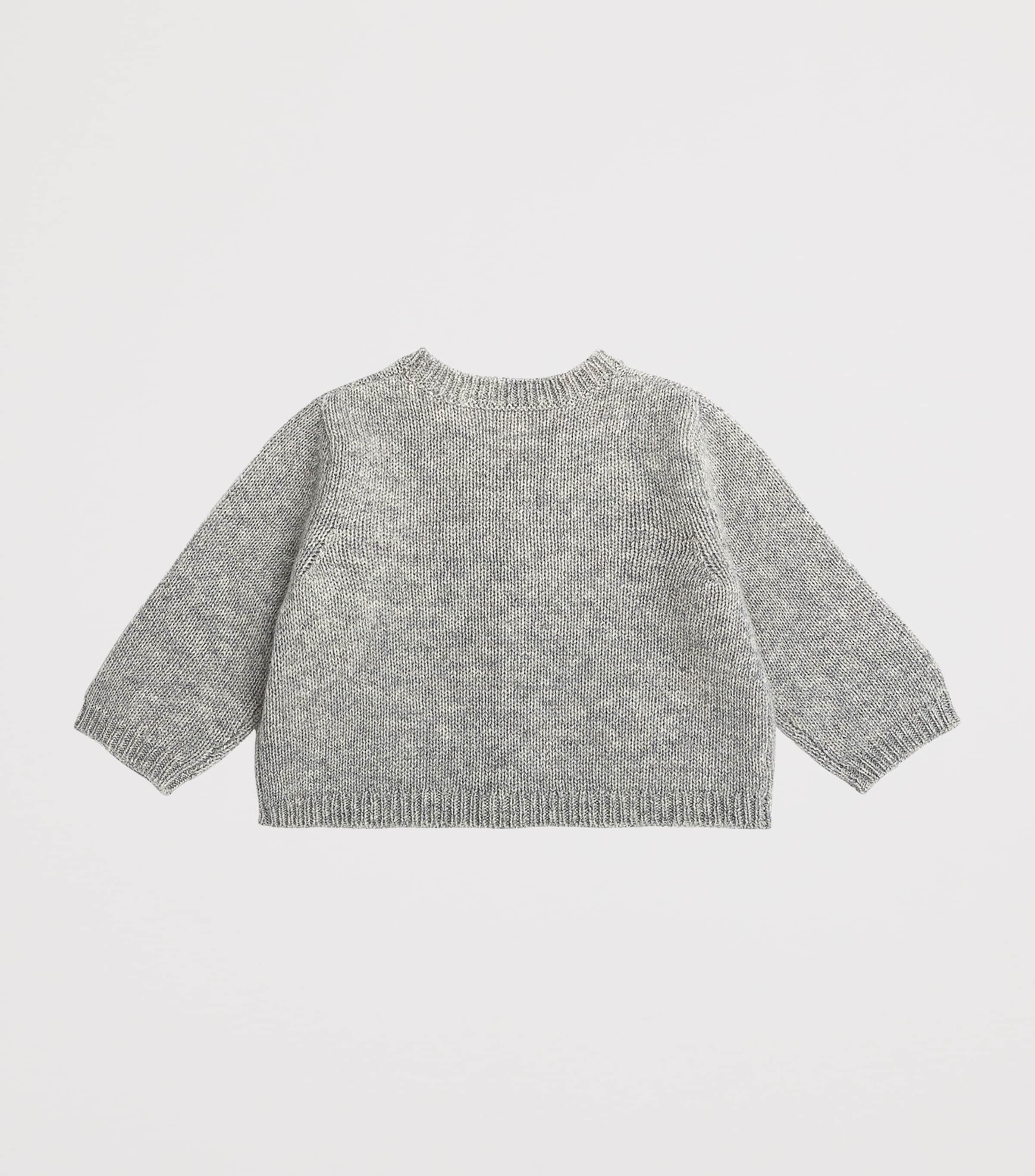 Bonpoint Cashmere Cardigan (24-36 Months) Gris Chine C. Image 2