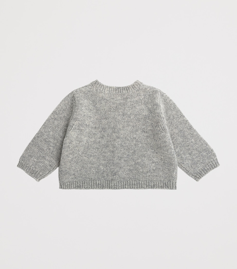 Cashmere Cardigan (24-36 Months) GRIS CHINE C. Image 2