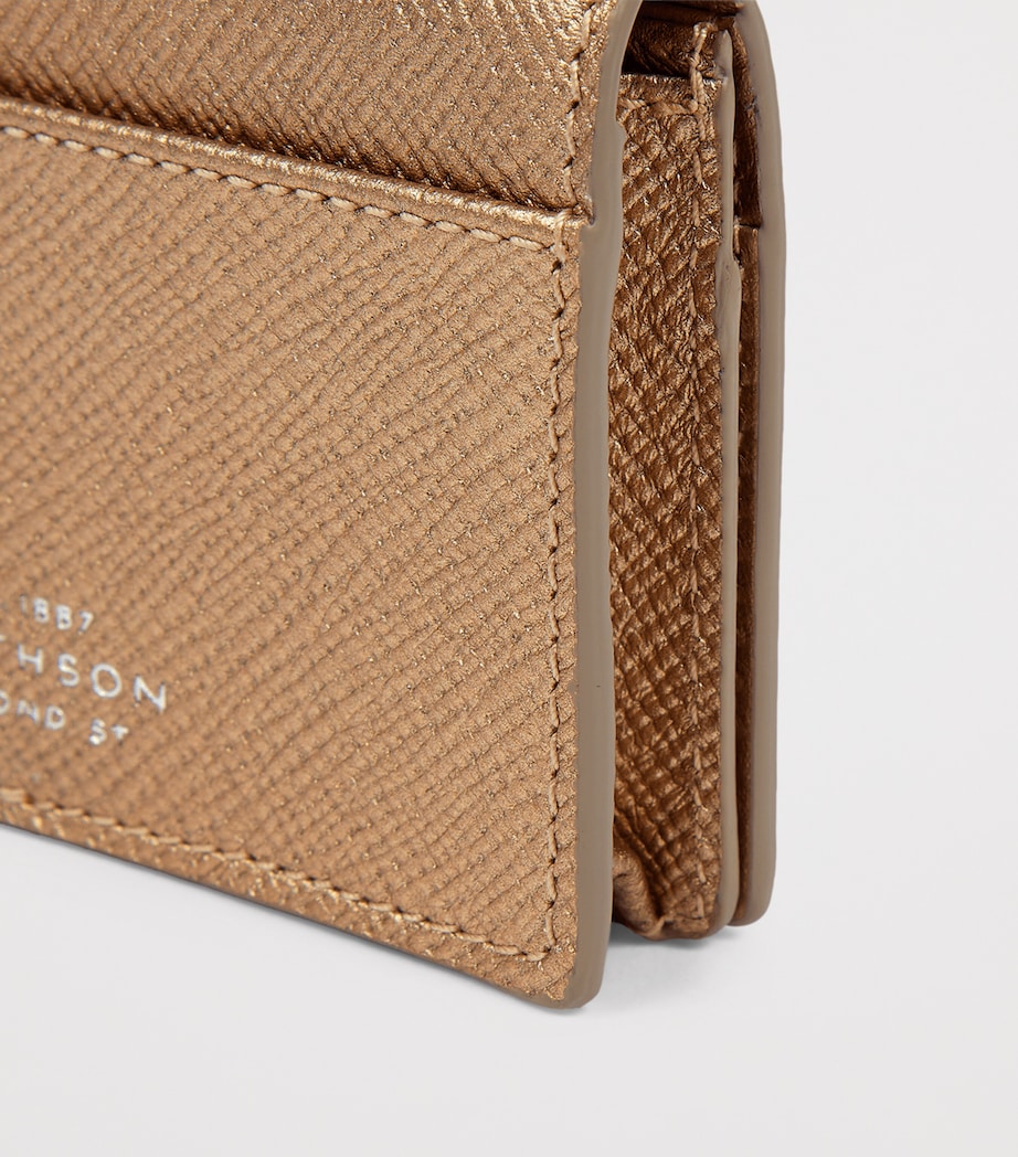 Panama Leather Folded Card Holder BRONZE Image 4