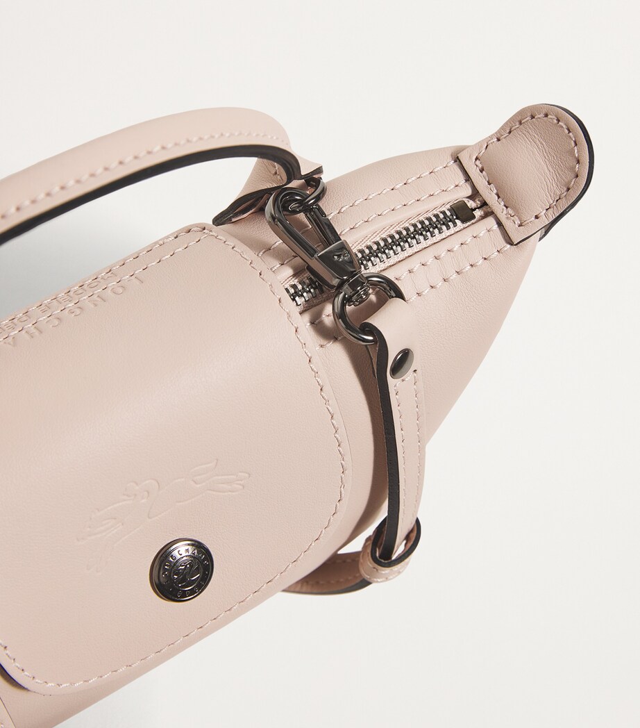 Longchamp Extra-Small Leather Le Pliage Xtra Pouch Nude Image 4