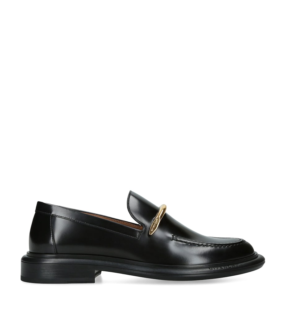 Givenchy Leather Pinch Loafers Black Image 1