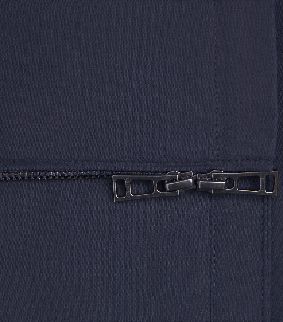 Belstaff Mens Cotton-Blend Cargo Overshirt Dark Inkdkink Image 6