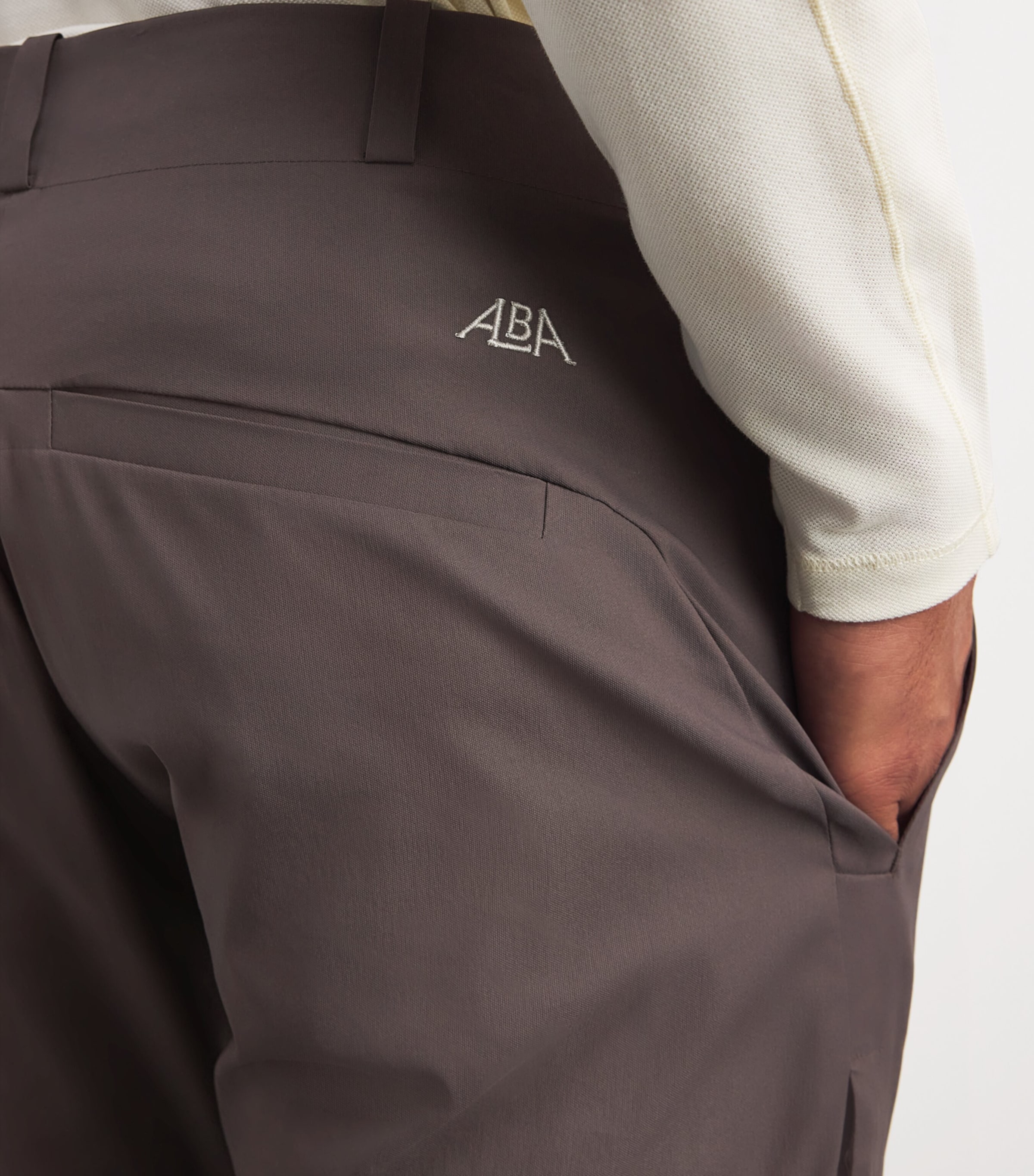 Alba Mens Techno Trousers Mud Image 3