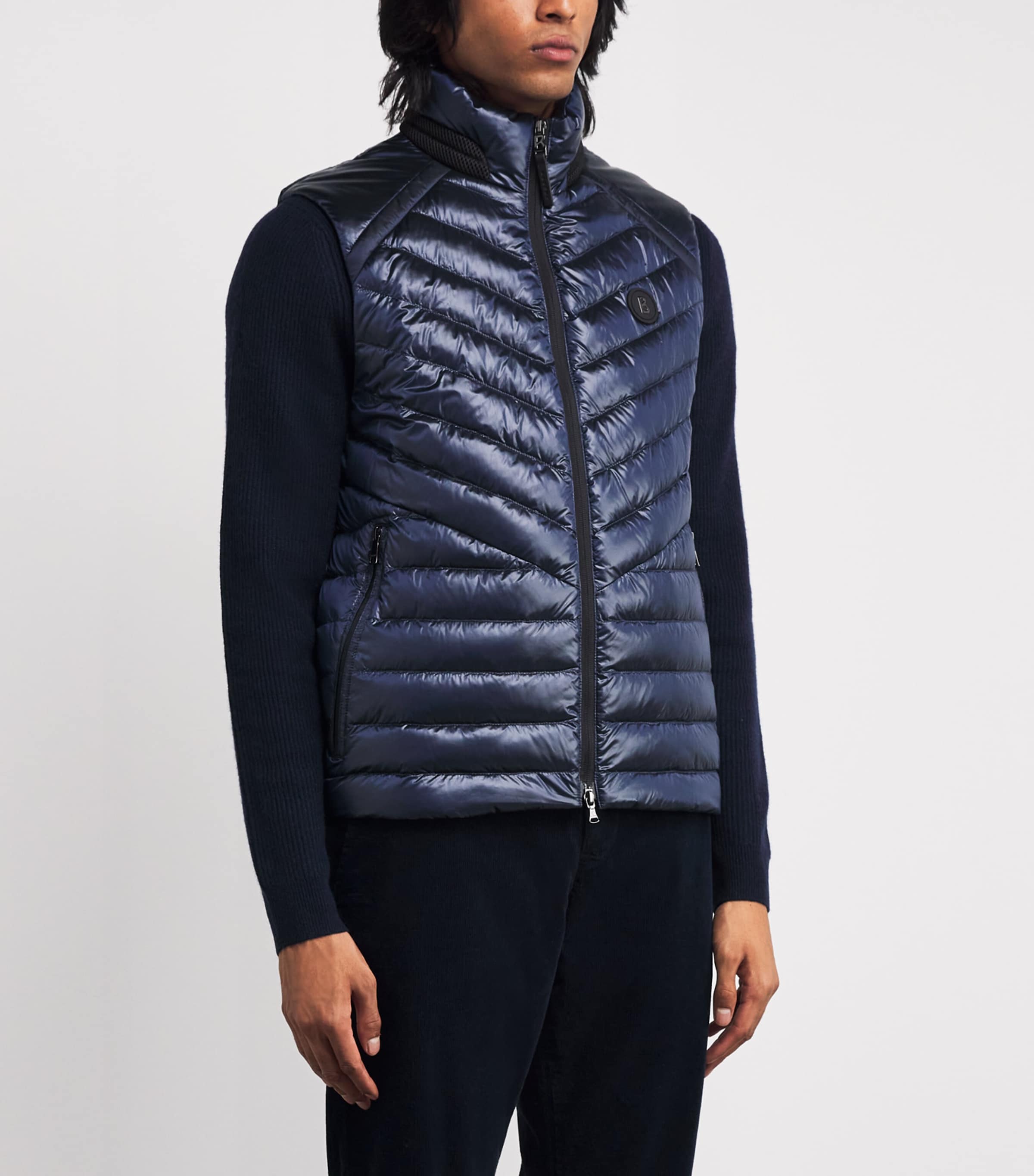 Down Lasse Gilet 413-ELECTRIC BLUE Image 3
