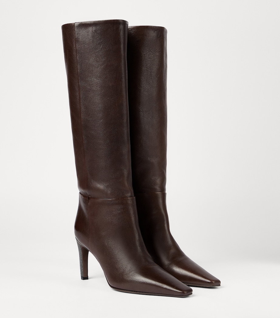 Leather Knee-High Boots 80 C8279 Image 2