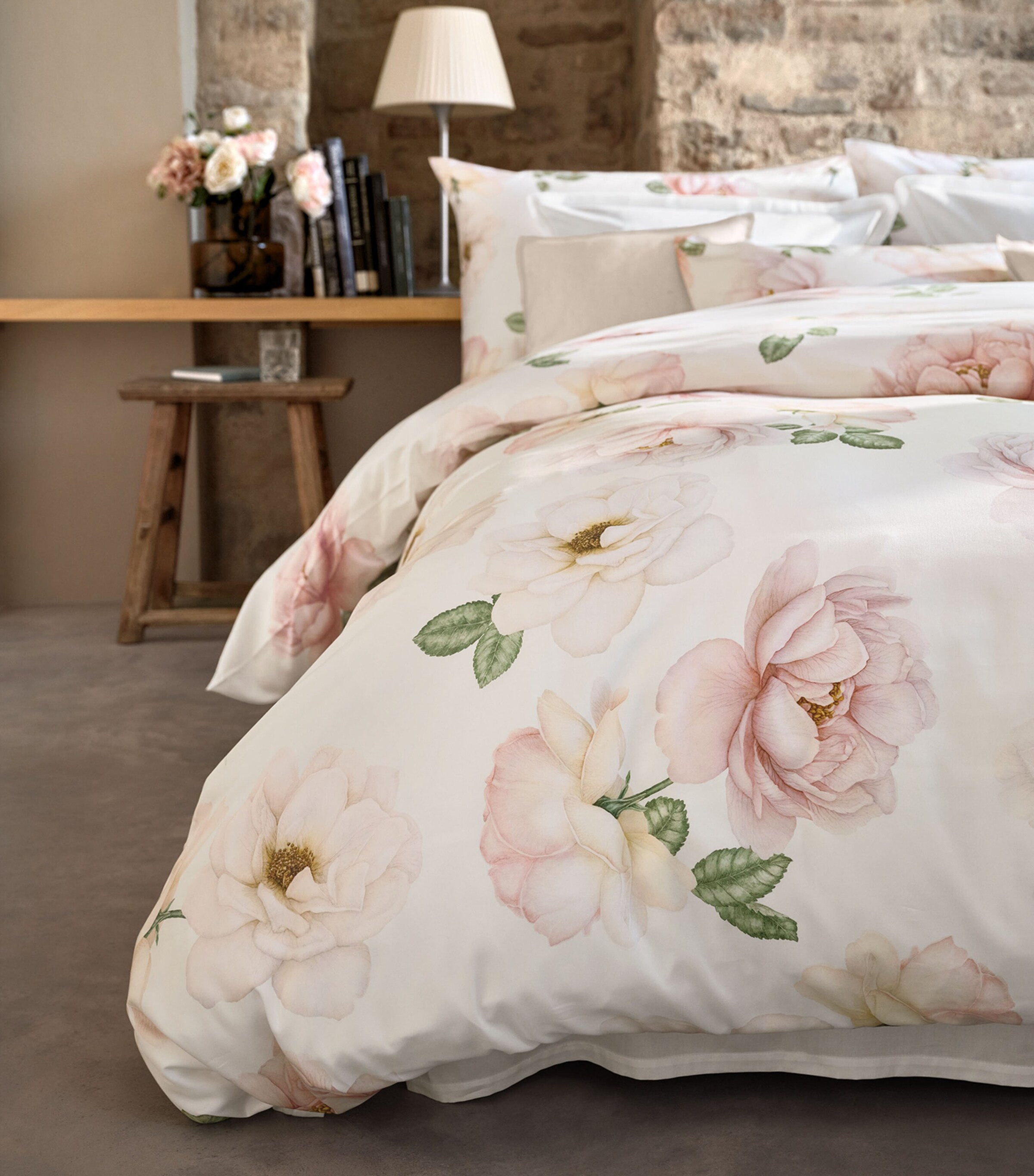 Schlossberg Cotton Rose-Noblesse King Duvet Cover (230cm x 220cm) Blanc Image 2