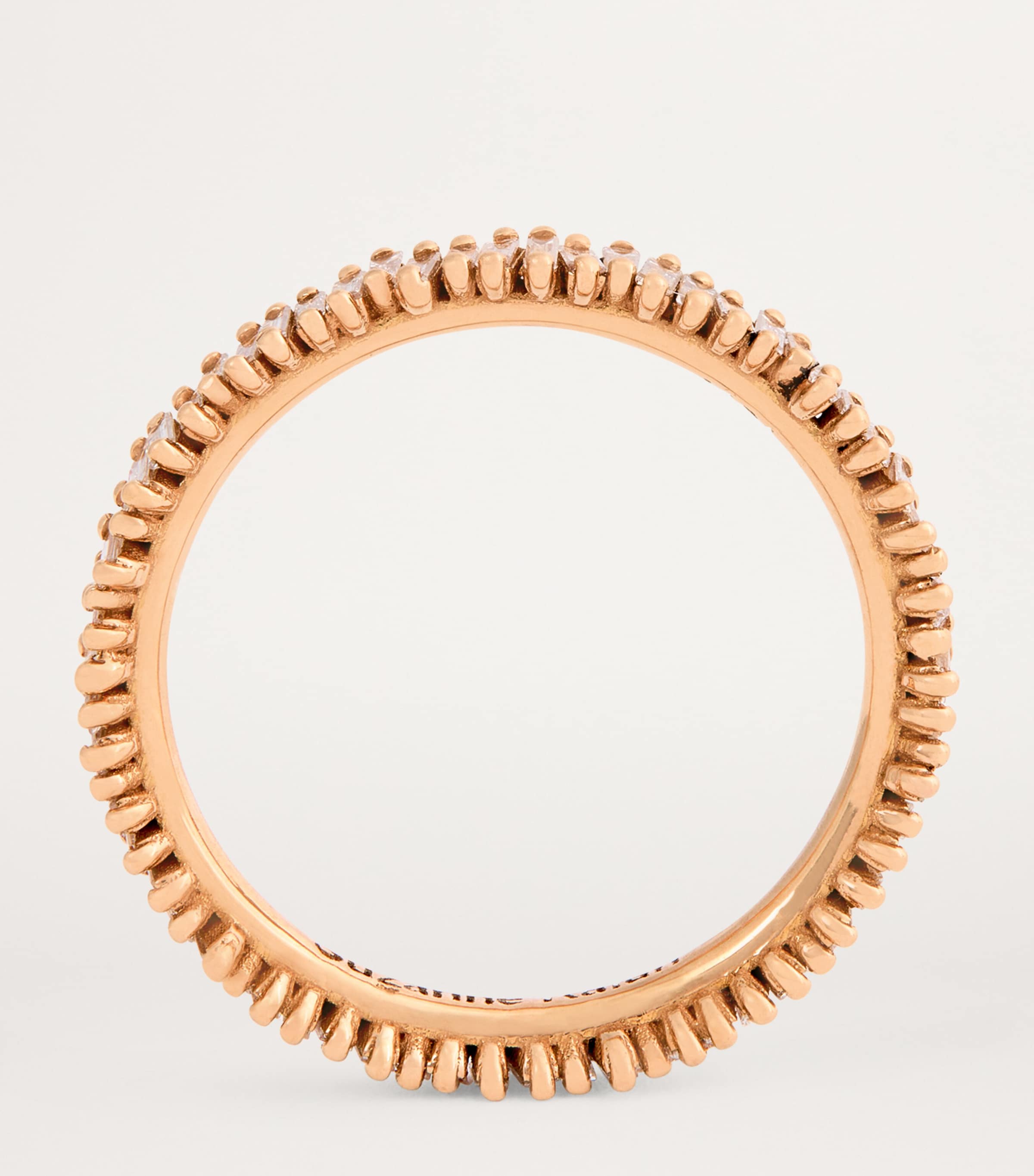 Rose Gold and Diamond Mini Classic Eternity Ring 18K RG/WD Image 3