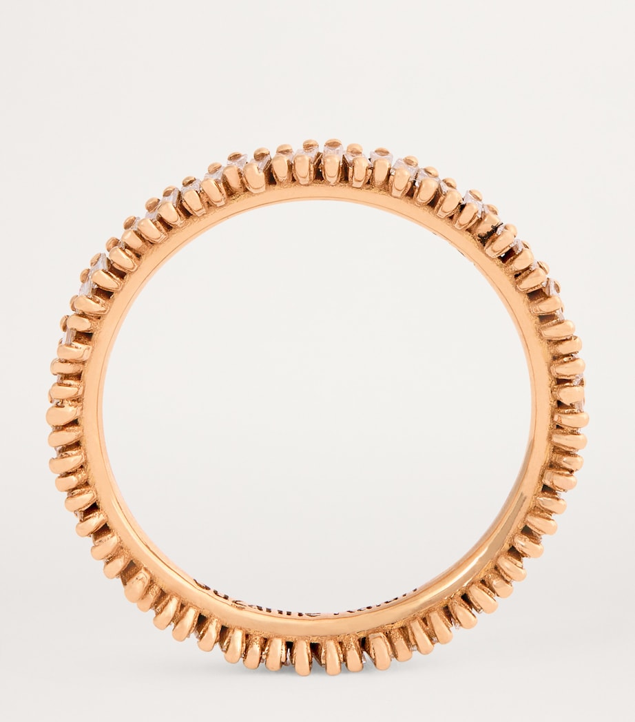 Rose Gold and Diamond Mini Classic Eternity Ring 18K RG/WD Image 3