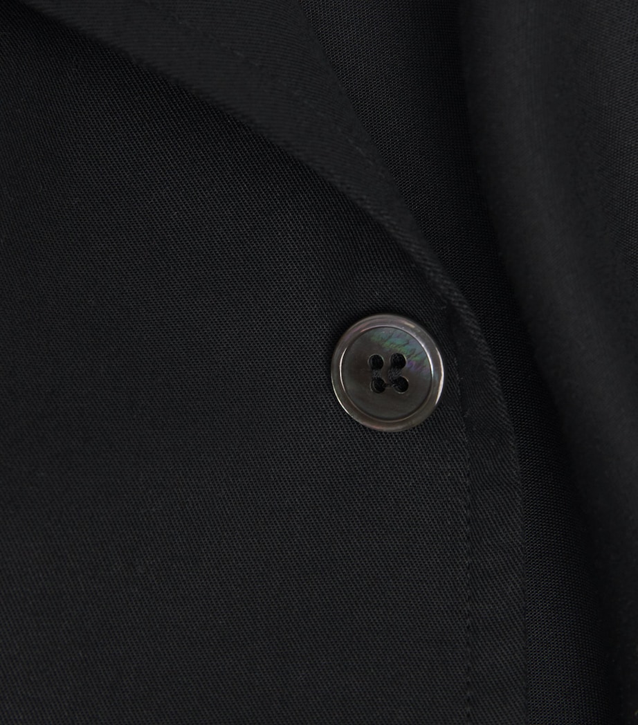 Poplin Shirt DRAPING BLACK Image 5