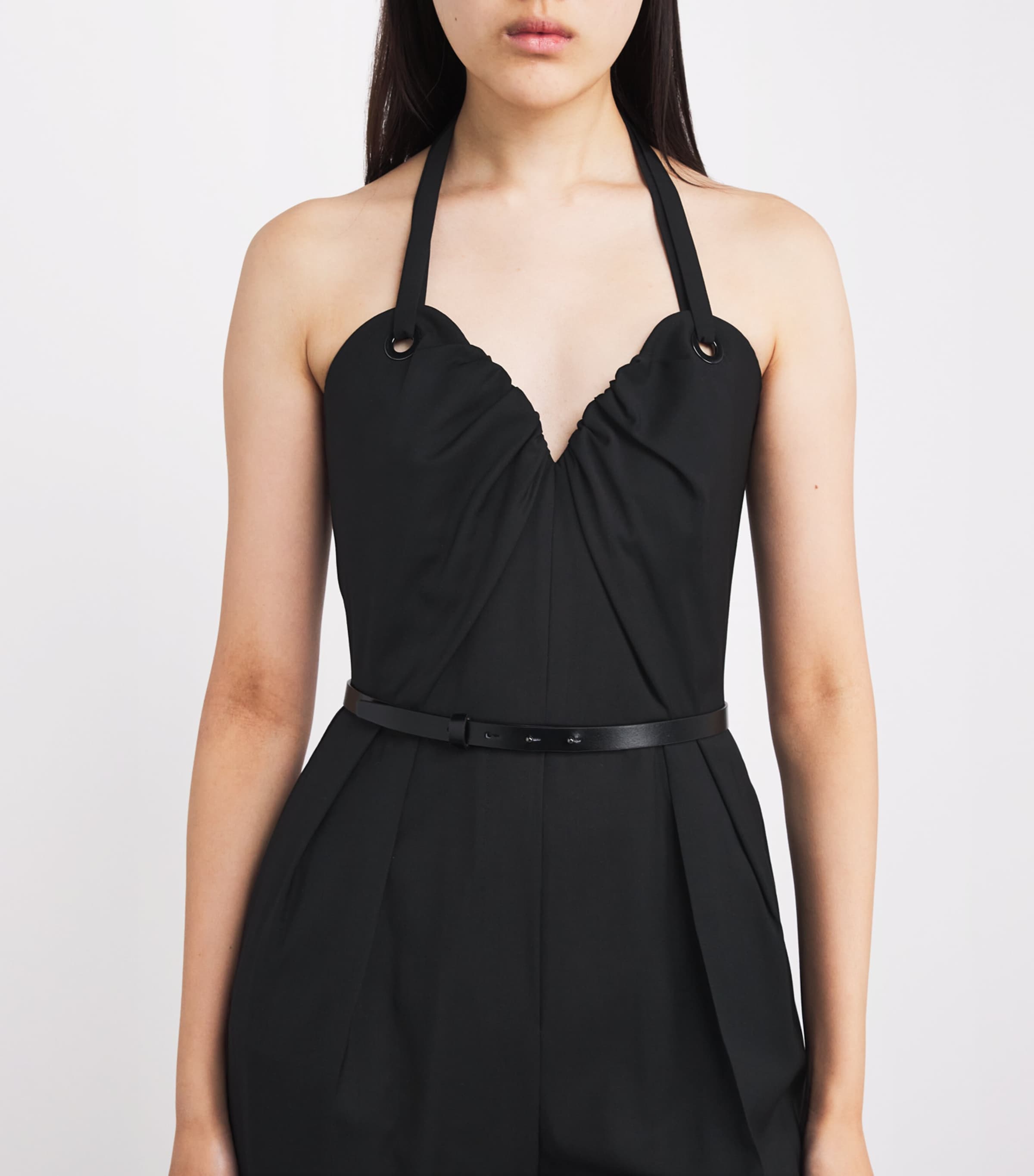 Virgin Wool Jumpsuit BLACK Image 6