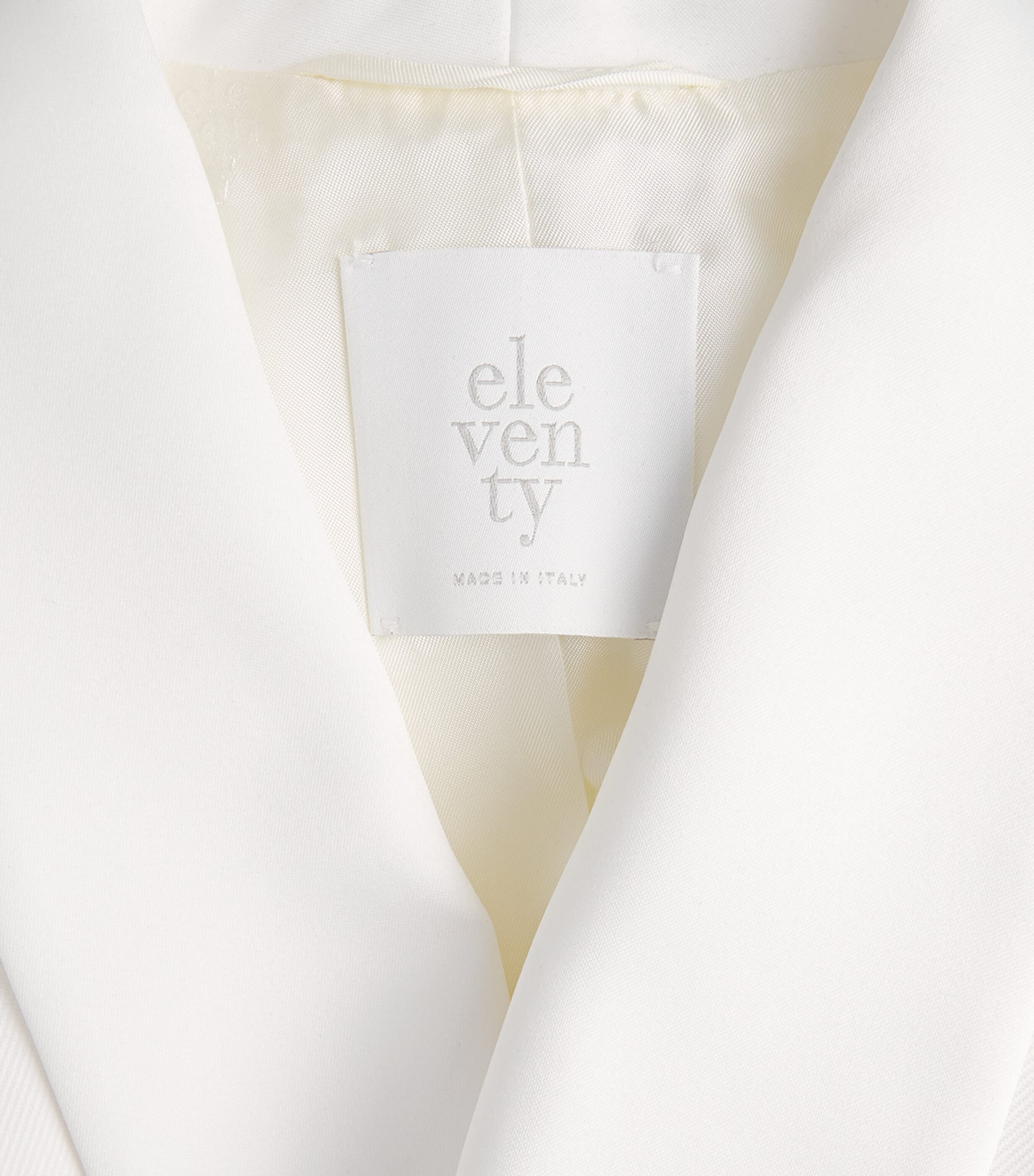 Eleventy Womens Twill Tuxedo Jacket Bianco Image 6