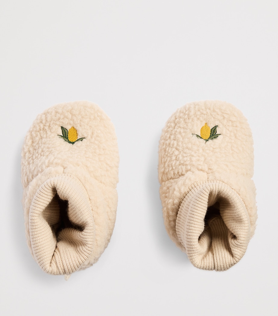 KONGES SLOJD Fleece Safa Booties (6-18 Months) Oxford Tan Image 2