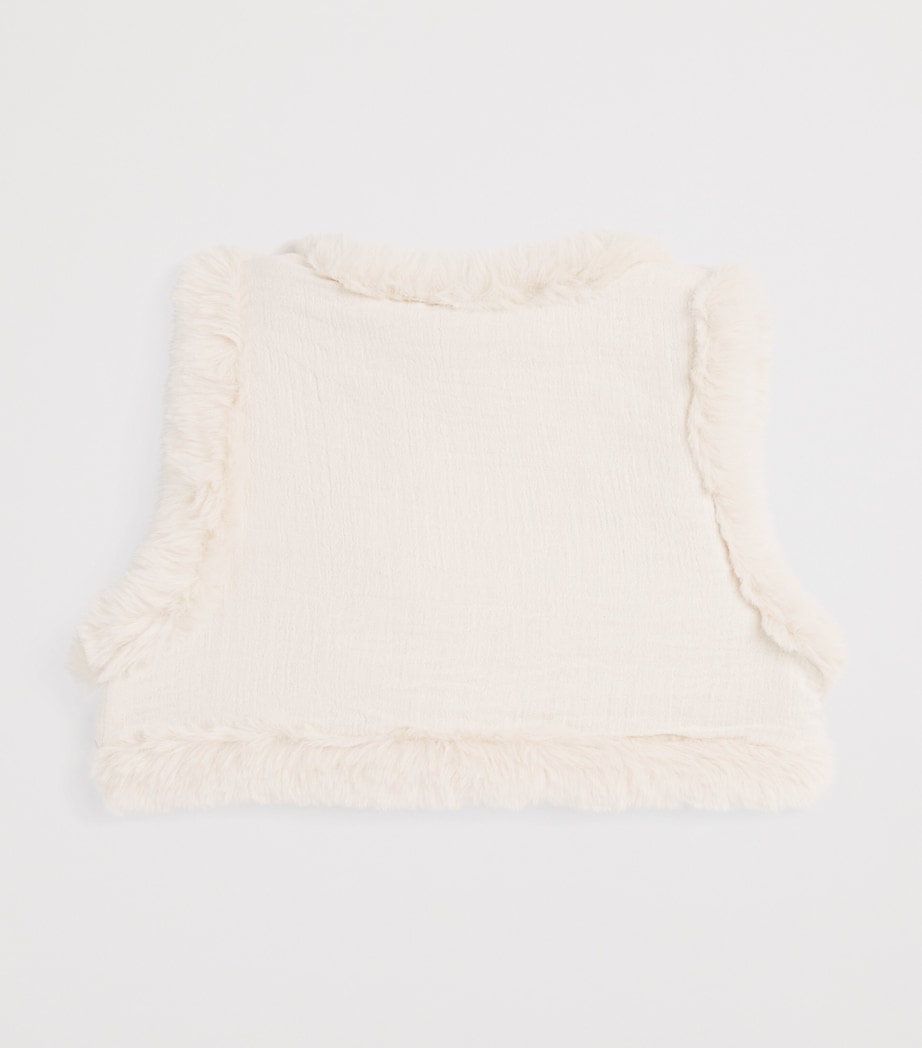 Louise Misha Ivory Cotton Reversible Librana Gilet (3 Years