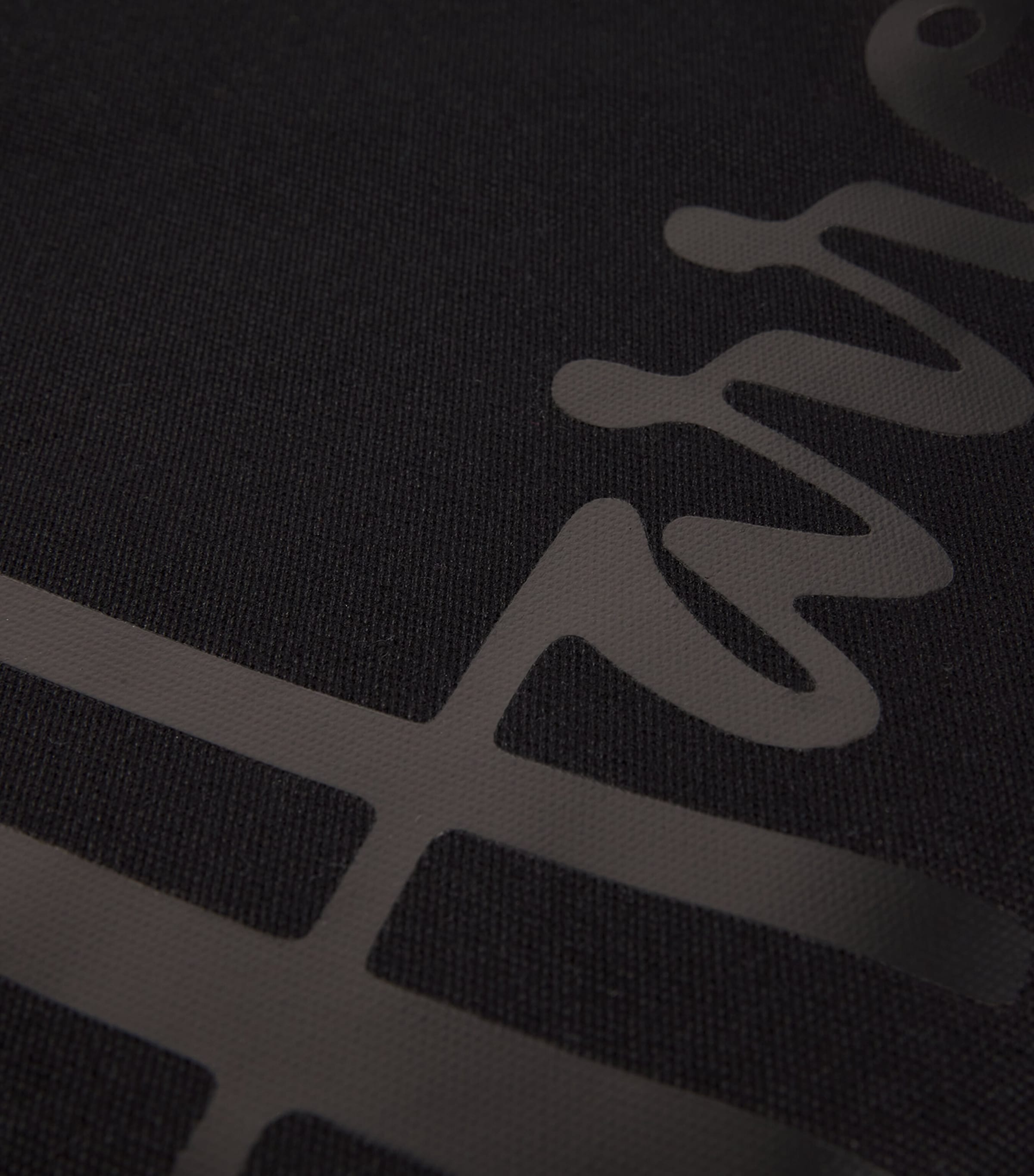 Large Cotton Logo Pouch BLACK Image 4