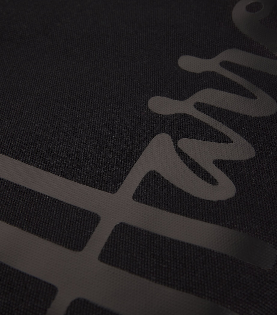 Large Cotton Logo Pouch BLACK Image 4