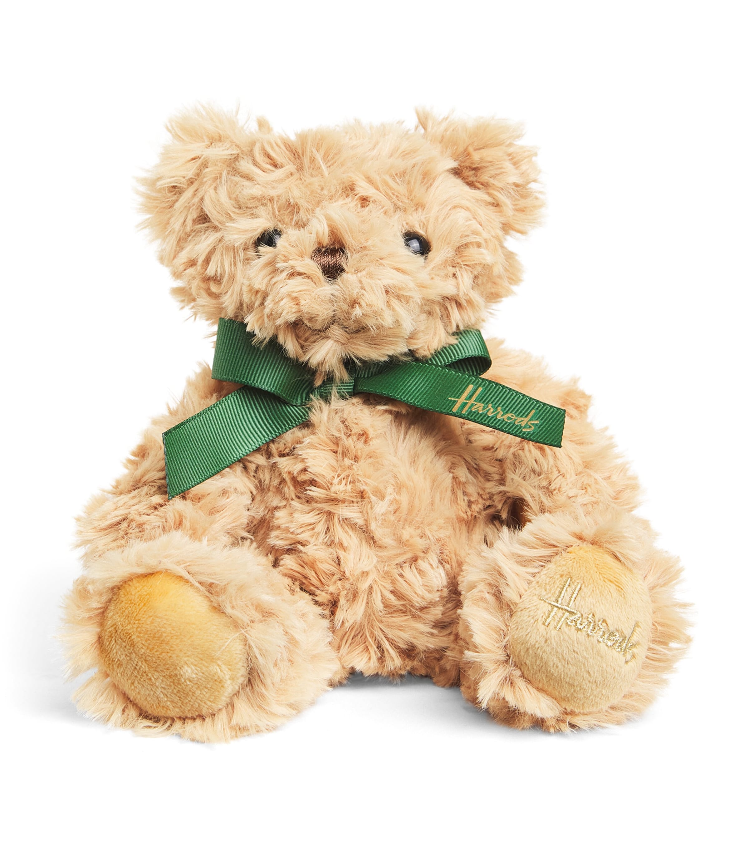 Harrods Small Curly Henry Bear (15cm) Tan Image 1