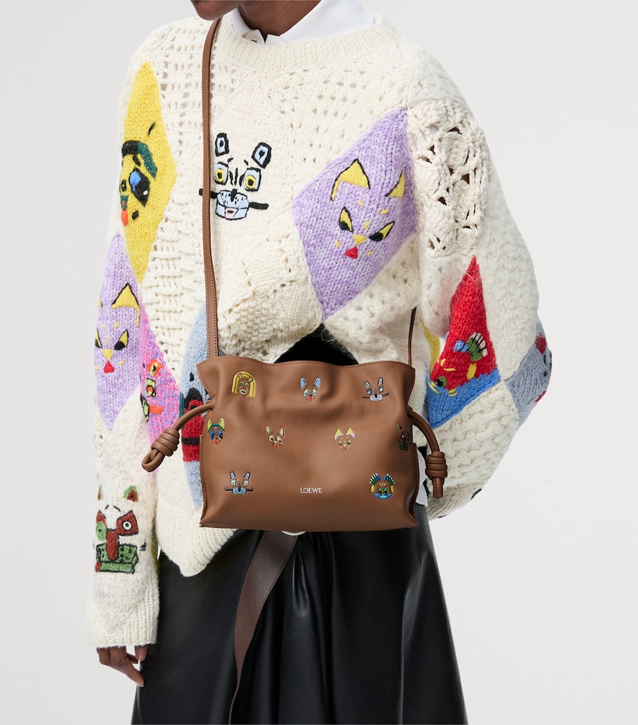 x Louis Wain Mini Leather Flamenco Purse MOCHA Image 9