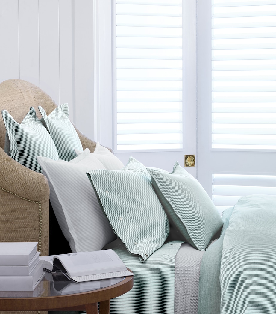 Oxford Evergreen Single Duvet Cover (140cm x 200cm) EVERGREEN Image 1