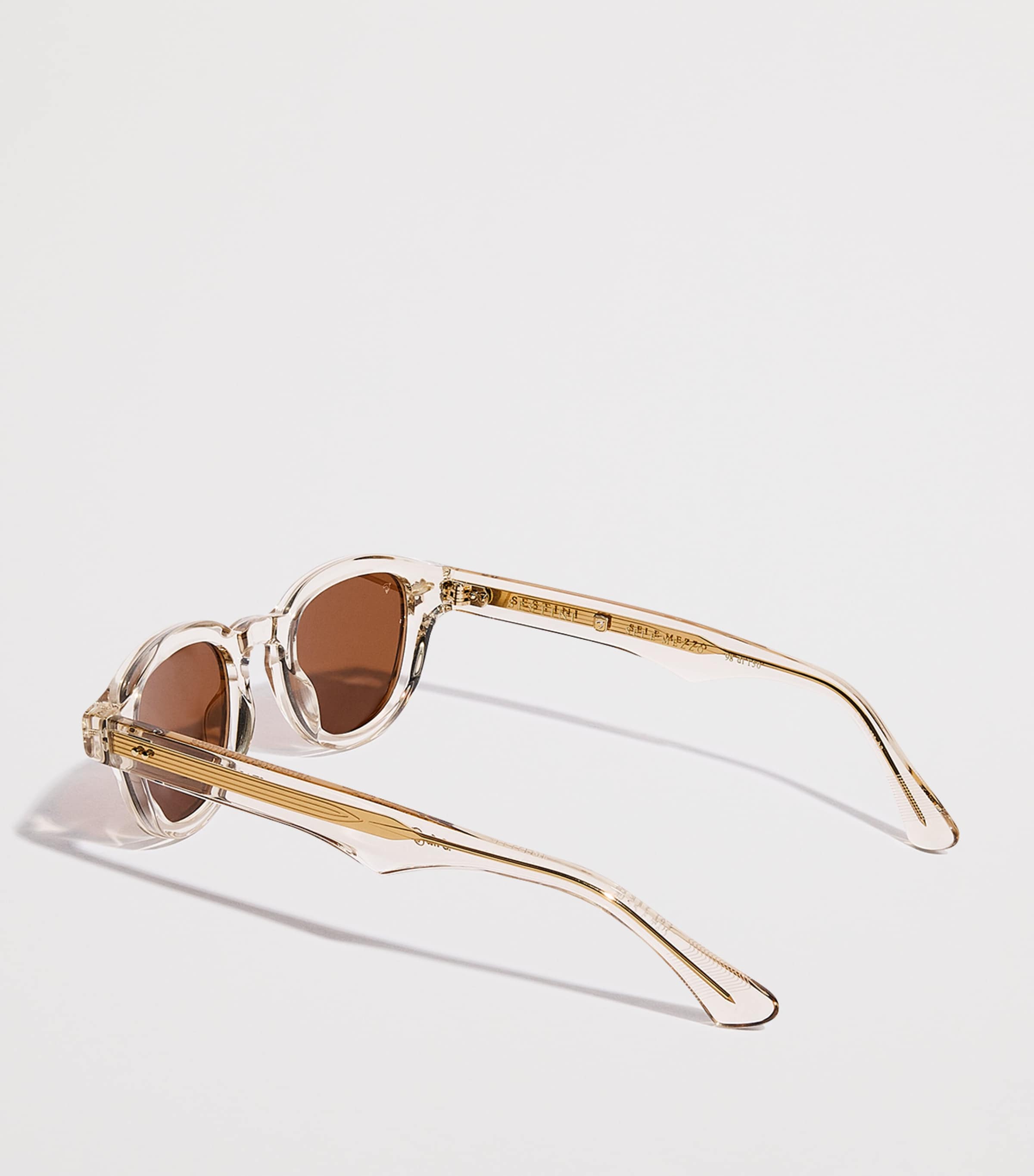 Sestini Acetate Sei e Mezzo Sunglasses Tobacco Image 3