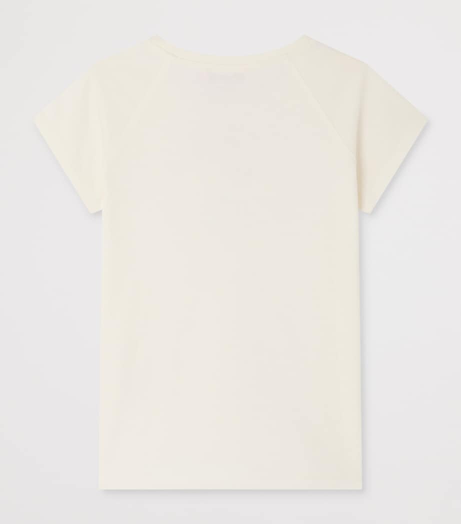 Bonpoint Cotton Cherry T-Shirt (10-14 Years) Upb Blanc Lait Image 2