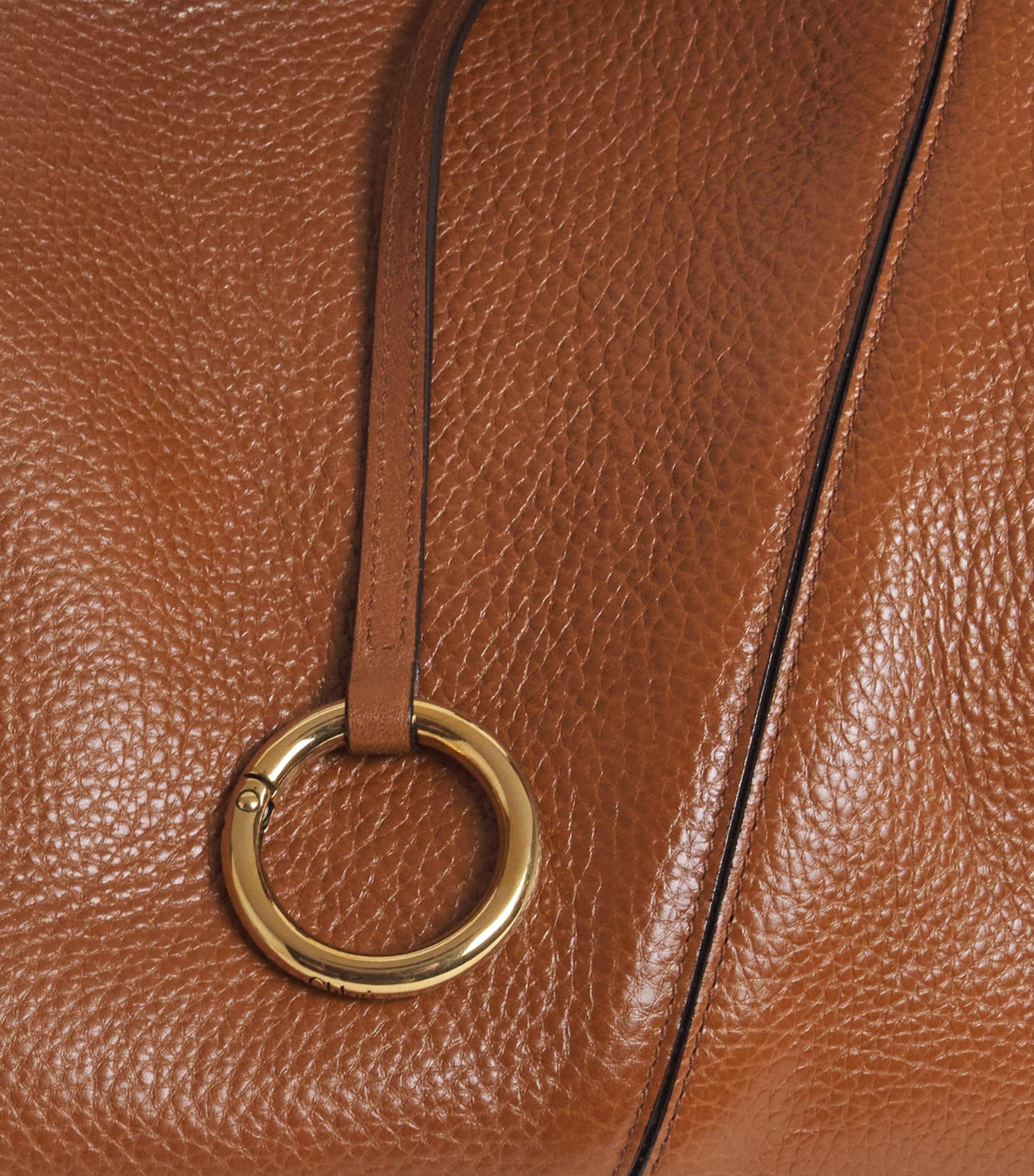 Calfskin Spin East-West Tote Bag CLAY BROWN Image 4