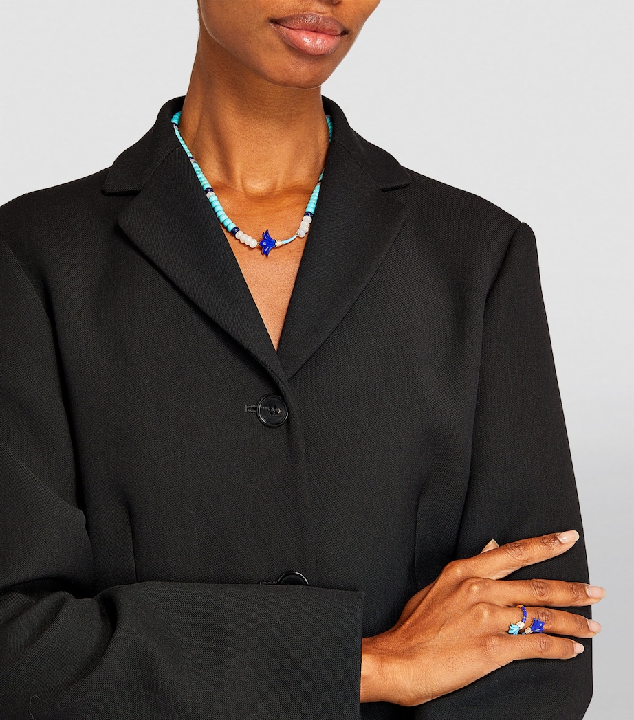 L'ATELIER NAWBAR Yellow Gold, Diamond, Lapis and Turquoise Psychedeliah Ring Turquoise Image 4