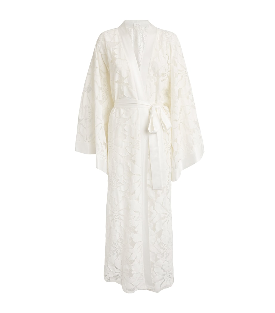 Floral Bellis Robe OFF WHITE Image 1