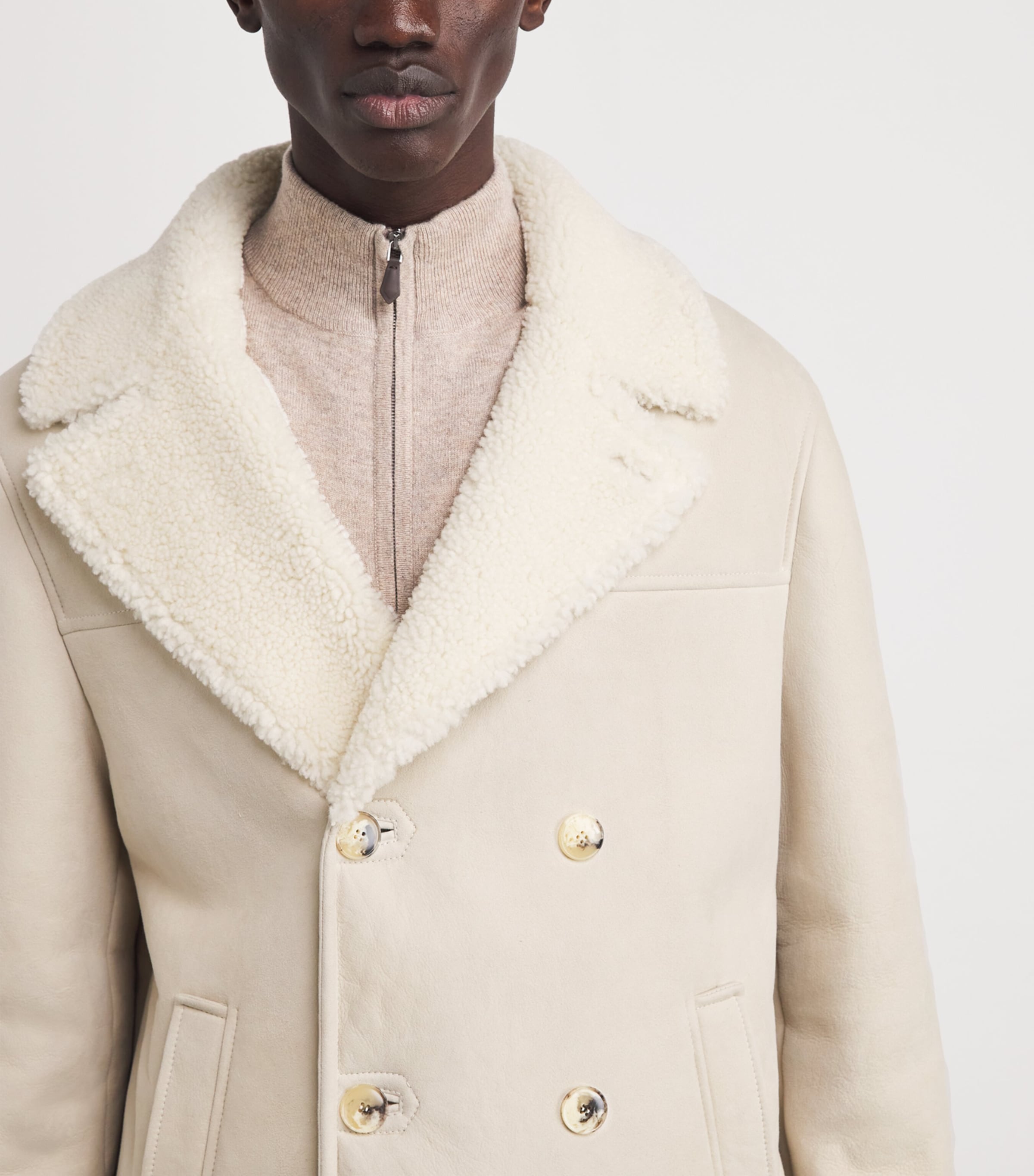 Goatskin Pea Coat 701 Image 6