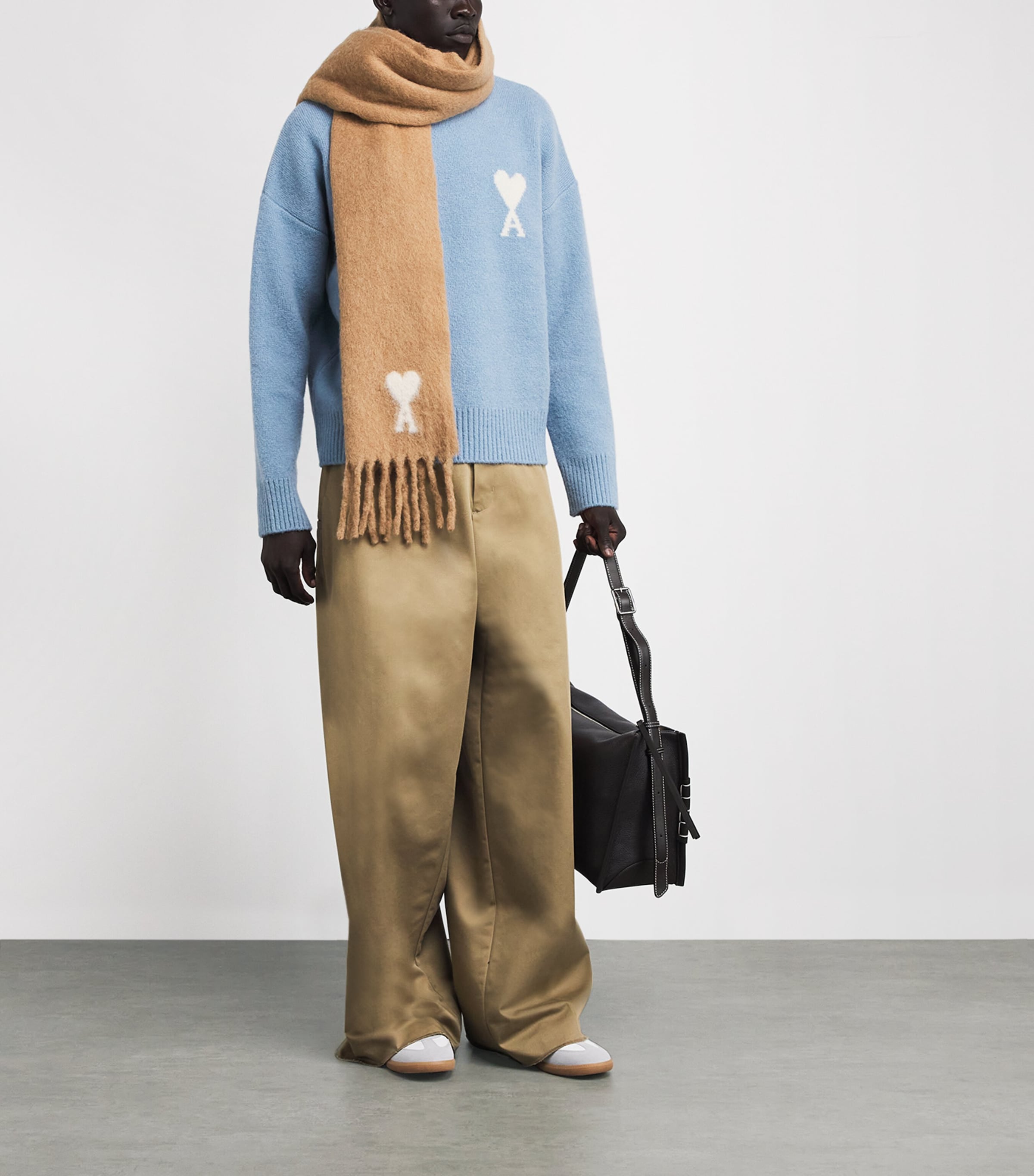 Alpaca-Blend Ami de Coeur Scarf 280 - CAMEL Image 3