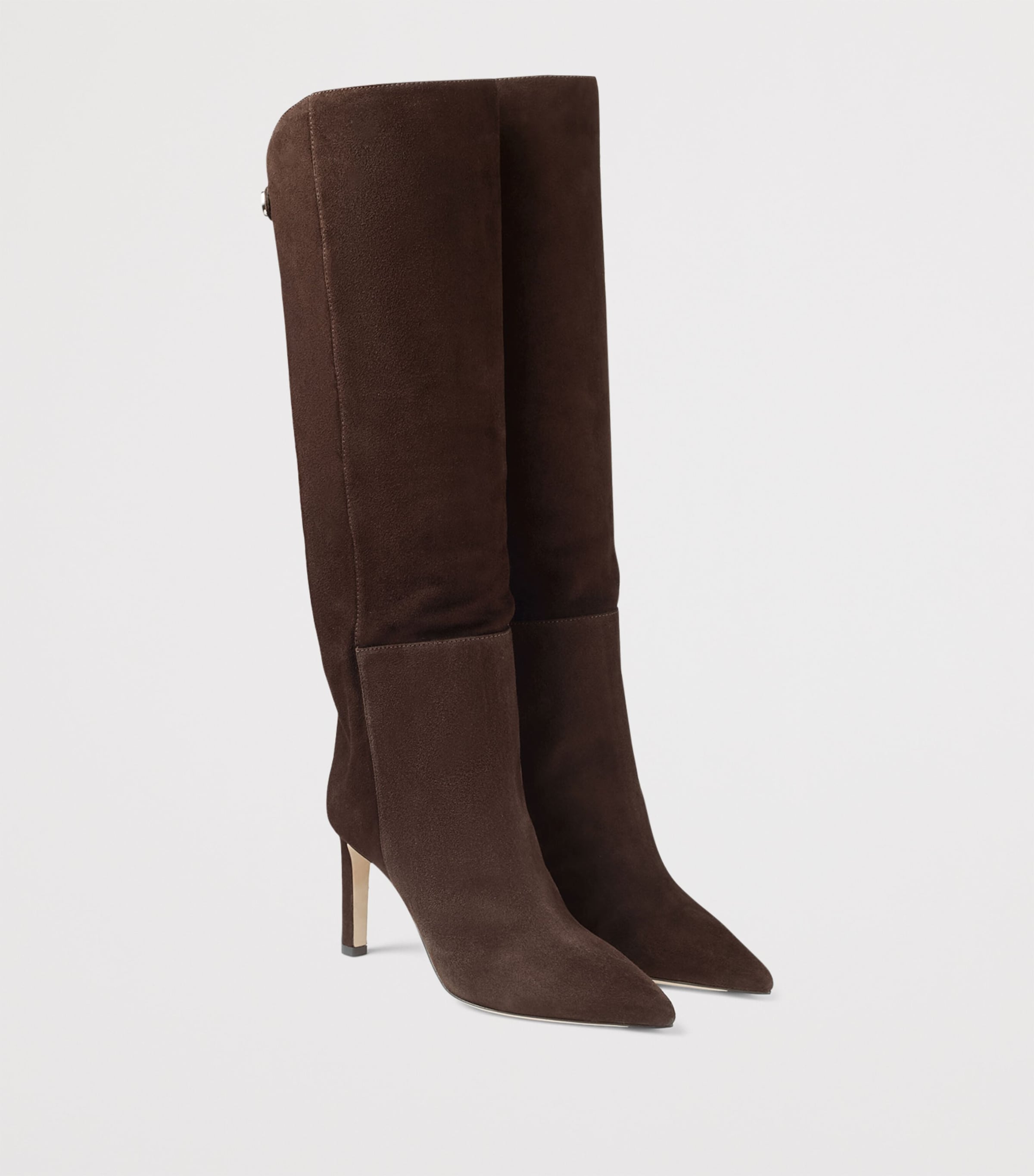Alizze 85 Suede Knee-High Boots CHOCOLATE Image 4