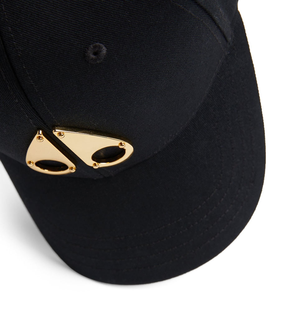 Icon Logo Baseball Cap BLK W/GOLD LOGO-285 Image 4