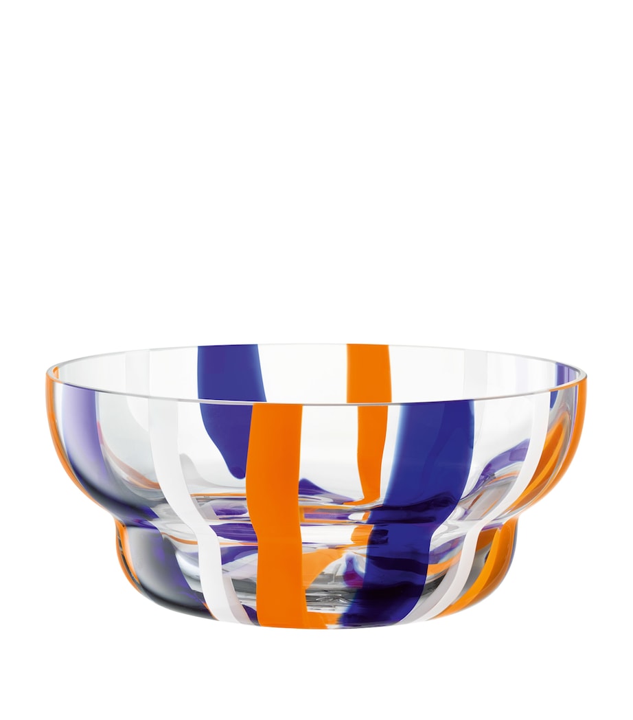 Folk Bowl (24cm) BLU/ORN/WHITE Image 1