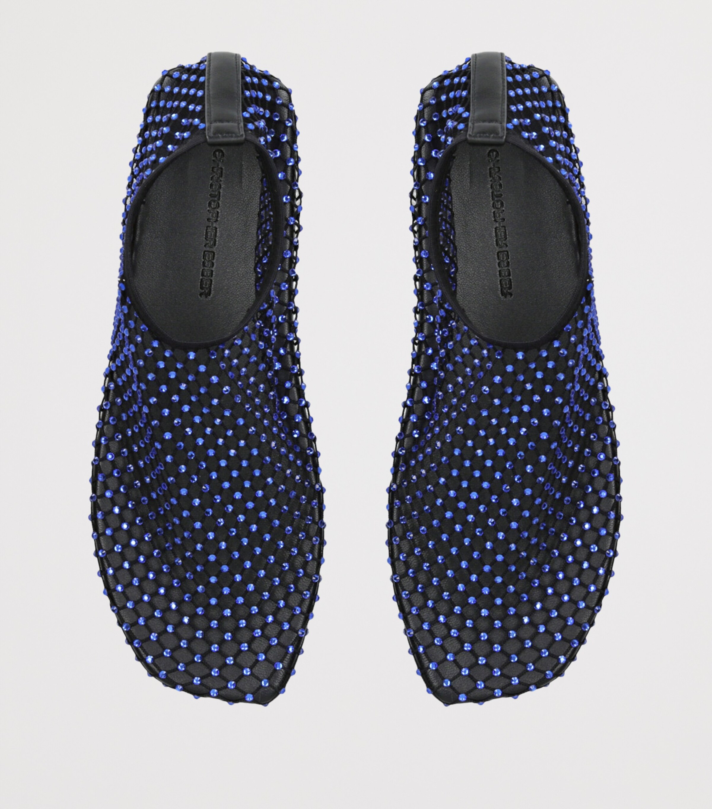 Mesh Embellished Minette Ballet Flats BLUE/DARK Image 4