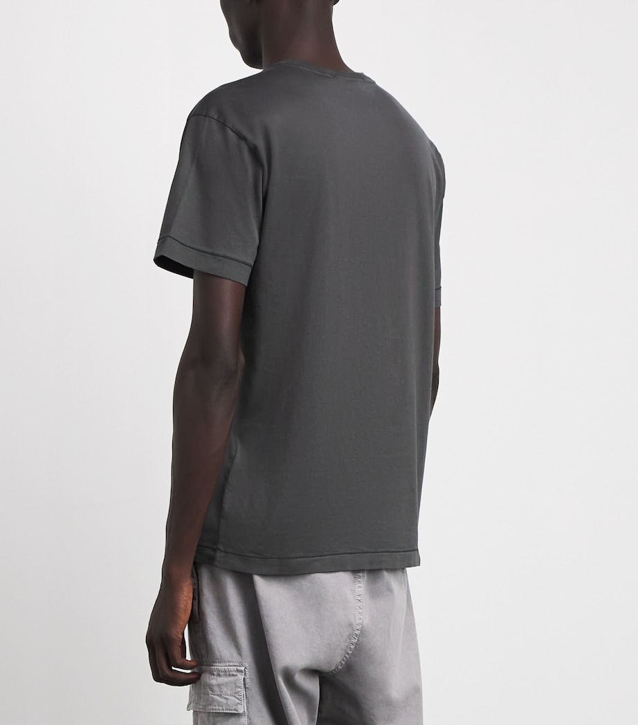 Stone Island Mens Cotton Compass Logo T-Shirt Image 5