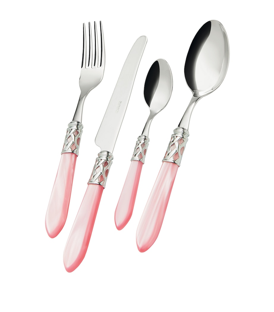 Aladdin Stainless Steel 24-Piece Cutlery Set PINK Image 1