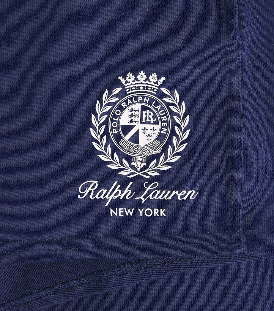 Polo Ralph Lauren Mens Cotton Drawstring Logo Shorts Newport Navy Image 6