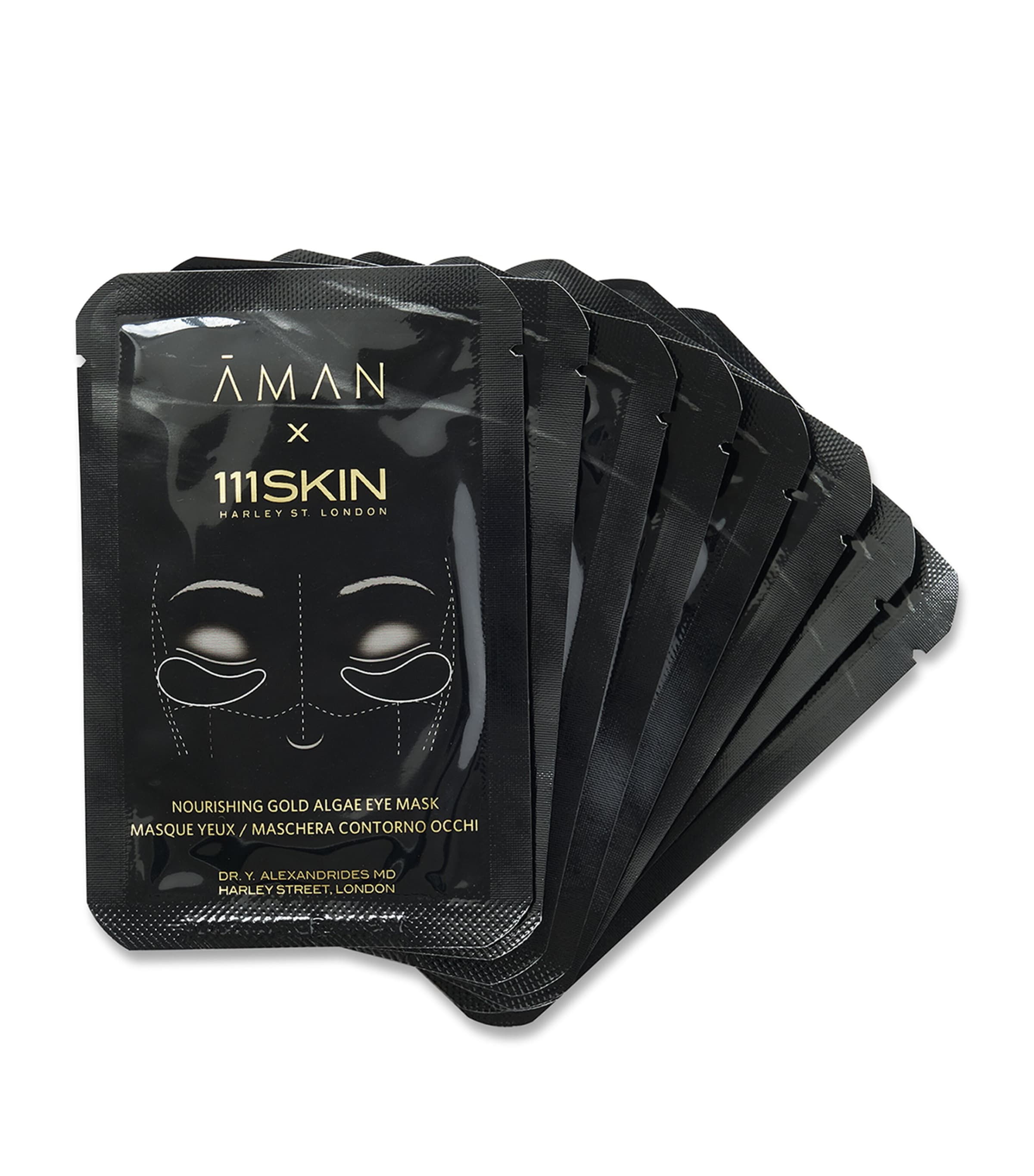 AMAN x 111SKIN Nourishing Gold Algae Eye Mask (8 x 6ml) | Skincare | Face Masks | Sheet Masks | Designers | Aman AMAN x 111SKIN Nourishing Gold Algae Eye Mask (8 x 6ml) | Skincare | Face Masks | Sheet Masks | Designers | Aman