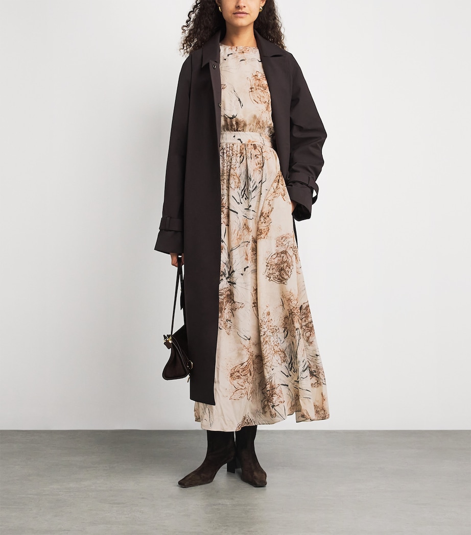 Silk Printed Maxi Dress VISONE Image 2