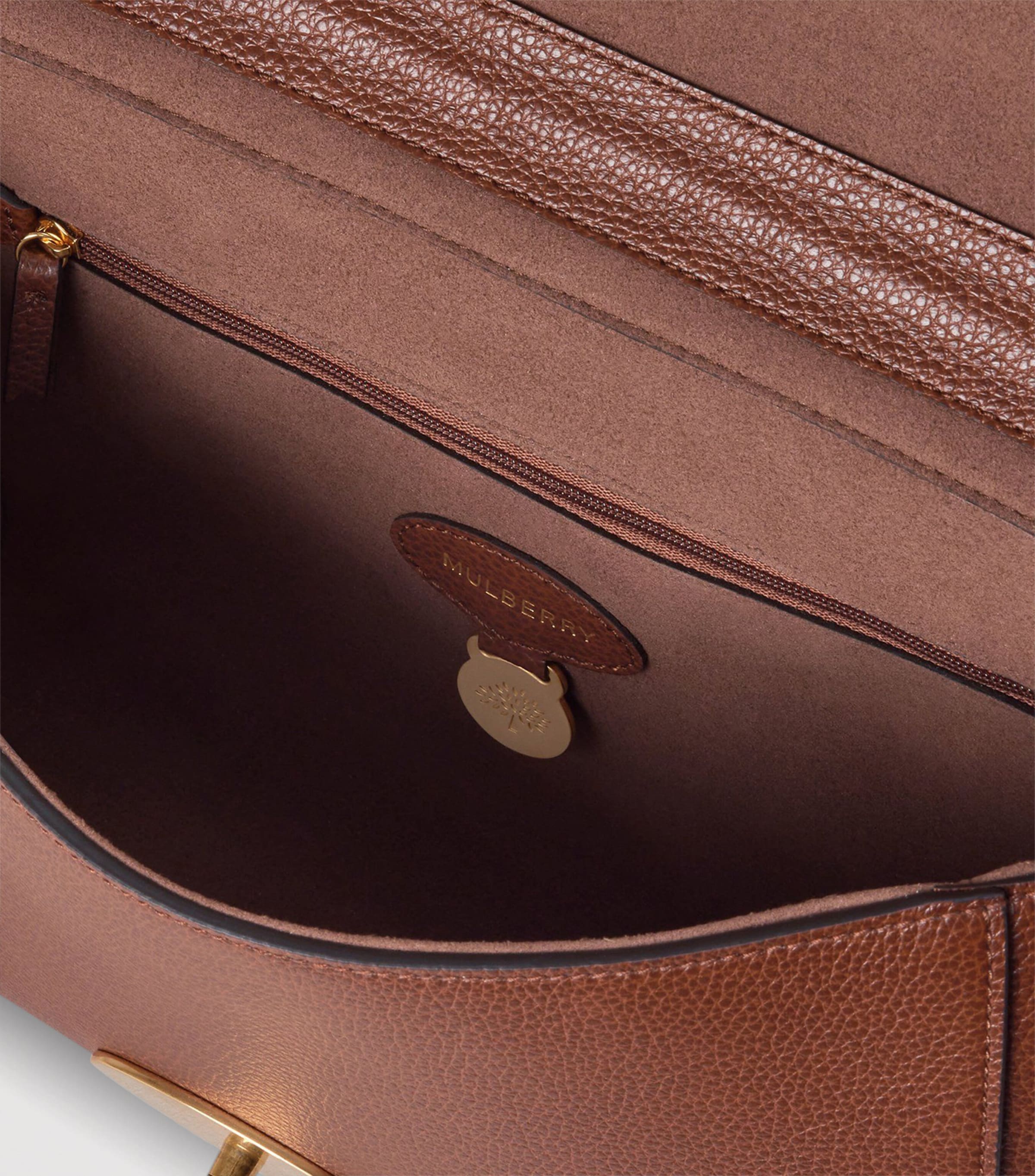 Mulberry Leather Lily Shoulder Bag Oak Image 4