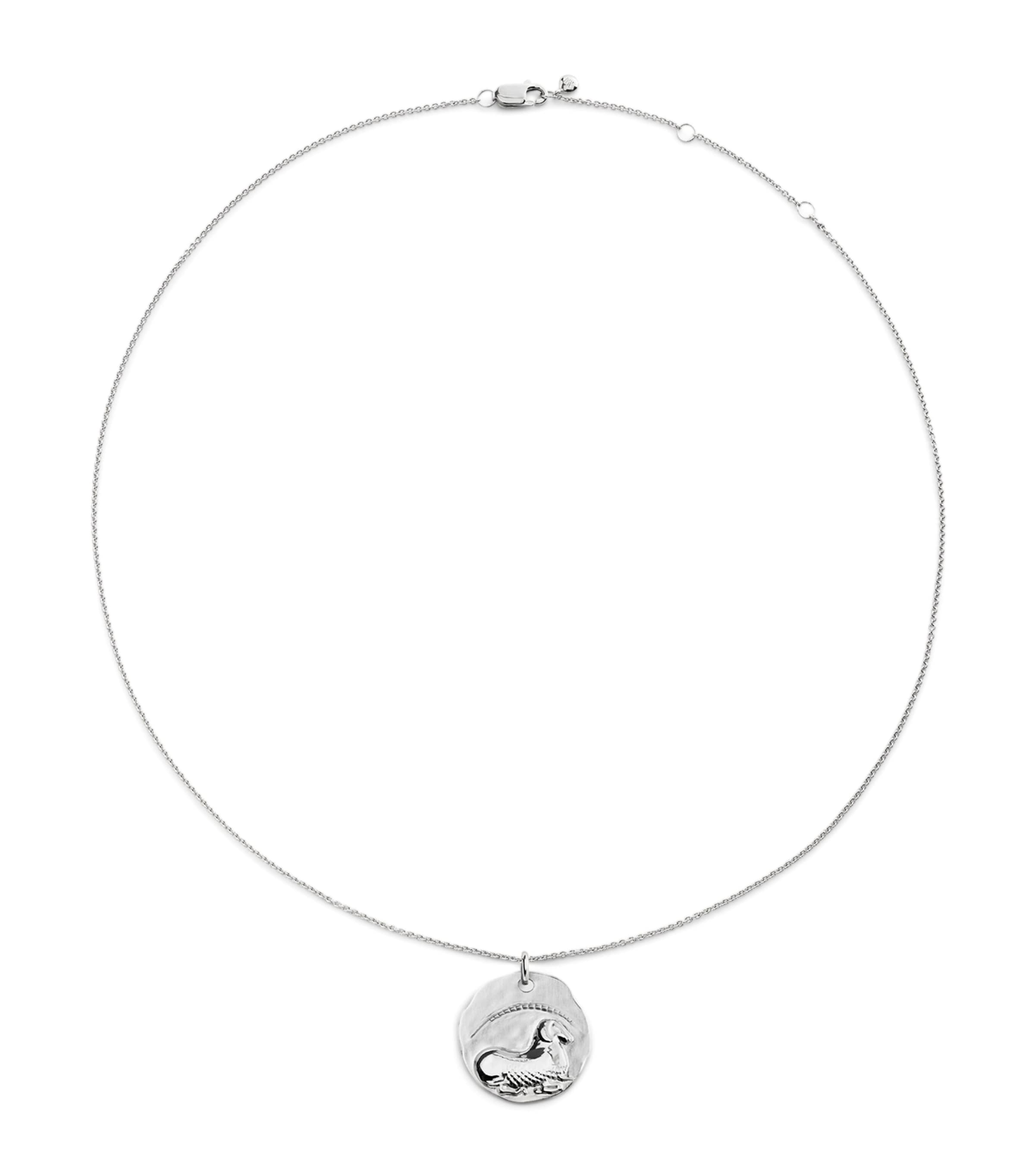 Monica Vinader Sterling Silver Aries Zodiac Necklace Sterling Silver Image 1