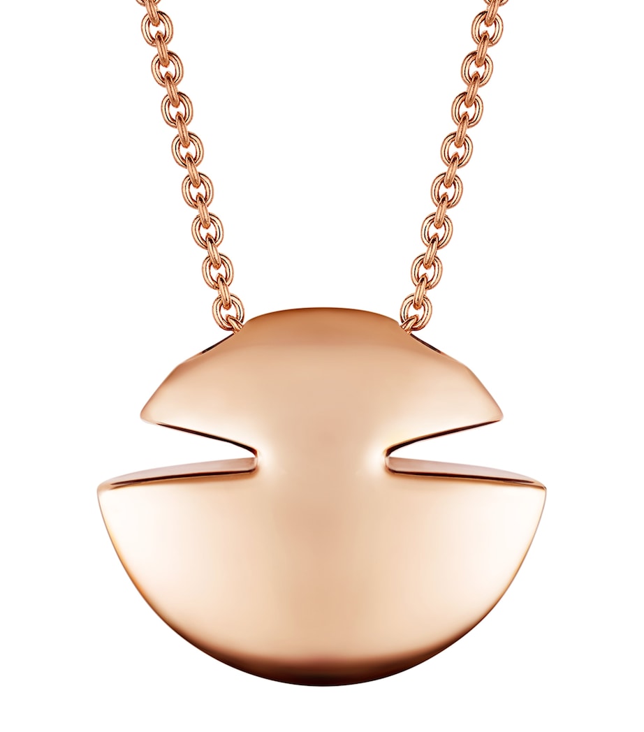 Rose Gold Cabochon Necklace ROSE GOLD Image 1