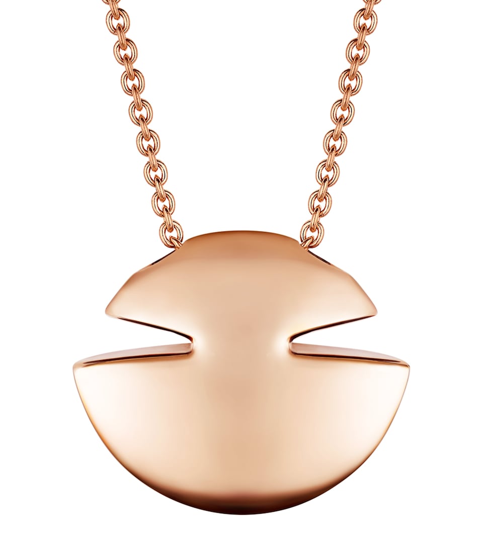 Rose Gold Cabochon Necklace